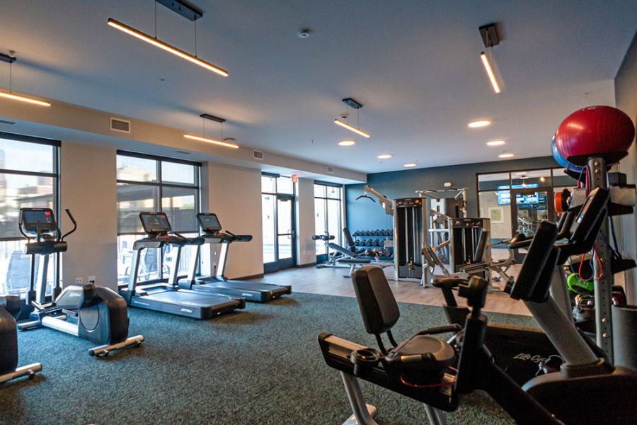 the fitness studio at the scenic